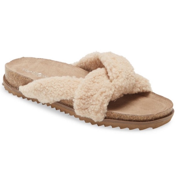 Treasure & Bond Shoes - Treasure & Bond Davina Faux Shearling Slide Sandal Size 6